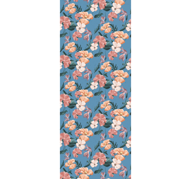 Blind office floral print 'ziedi jeans' - TenStickers