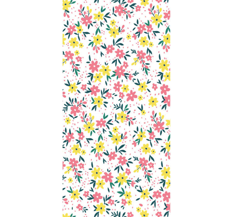 Blind office flowerprint 'ifuru' white - TenStickers