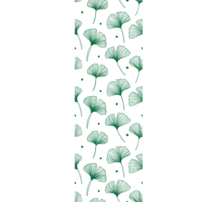 Blind office ginkgo green leaves - TenStickers