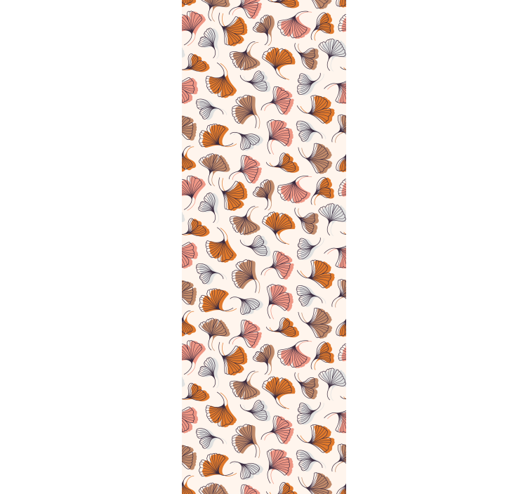 Blind office ginkgo leaves hand-drawn design - TenStickers