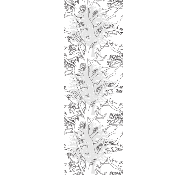 Blind office dark tree branches - TenStickers