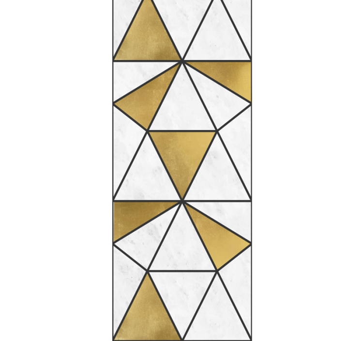Blind office geometric marble design - TenStickers