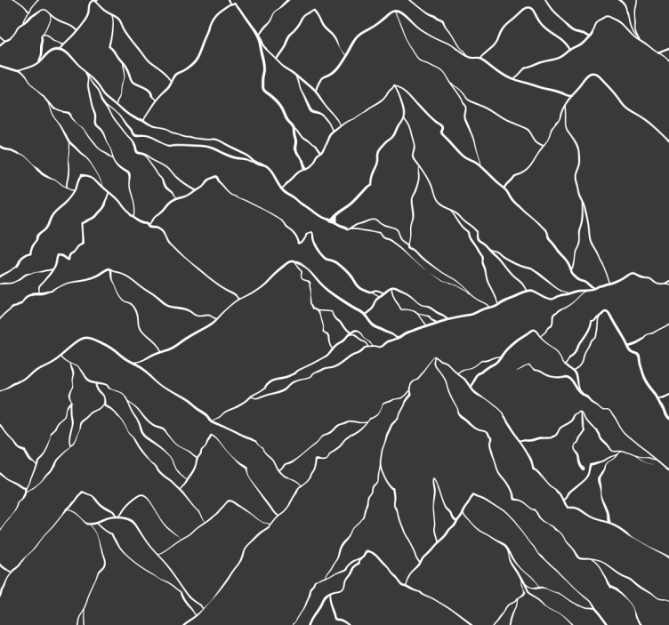 Blind office mountain silhouette - TenStickers