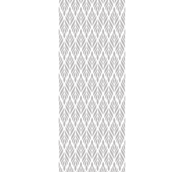 Modern blind ethnic floral grey design - TenStickers