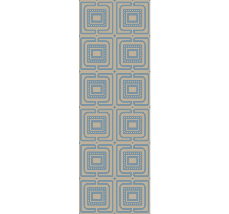 Modern blind in bronze and dark blue square texture - TenStickers