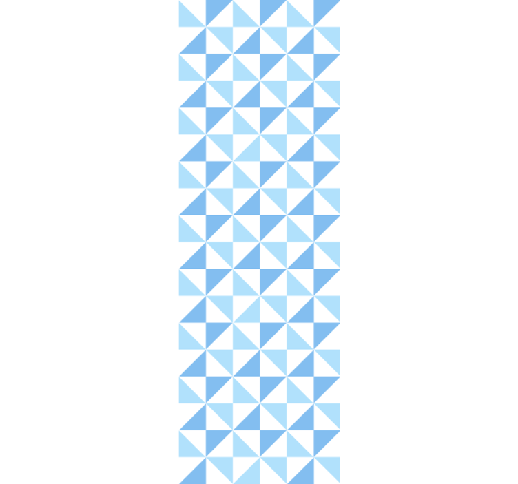 Modern blind light blue triangular pattern - TenStickers