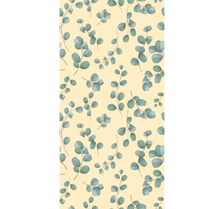 Eucalyptus Leaf Pattern blind flowers and plants - TenStickers