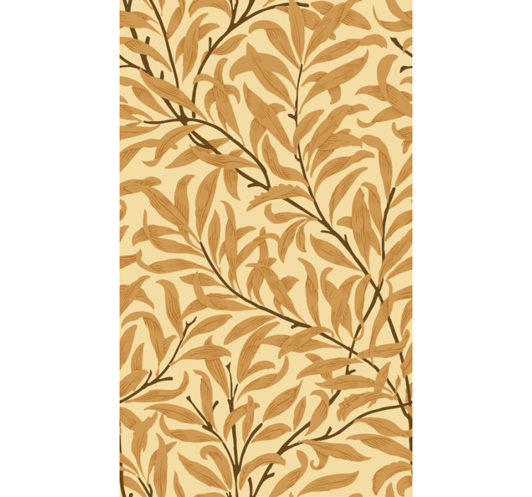 Botanical Leaf Print floral roller blind - TenStickers
