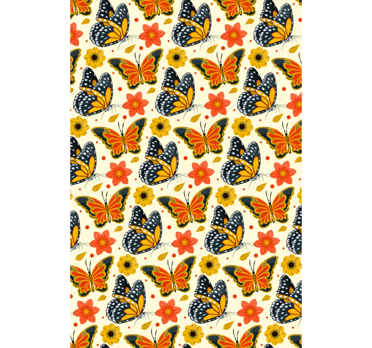 Multicolor butterflies Original roller blind - TenStickers