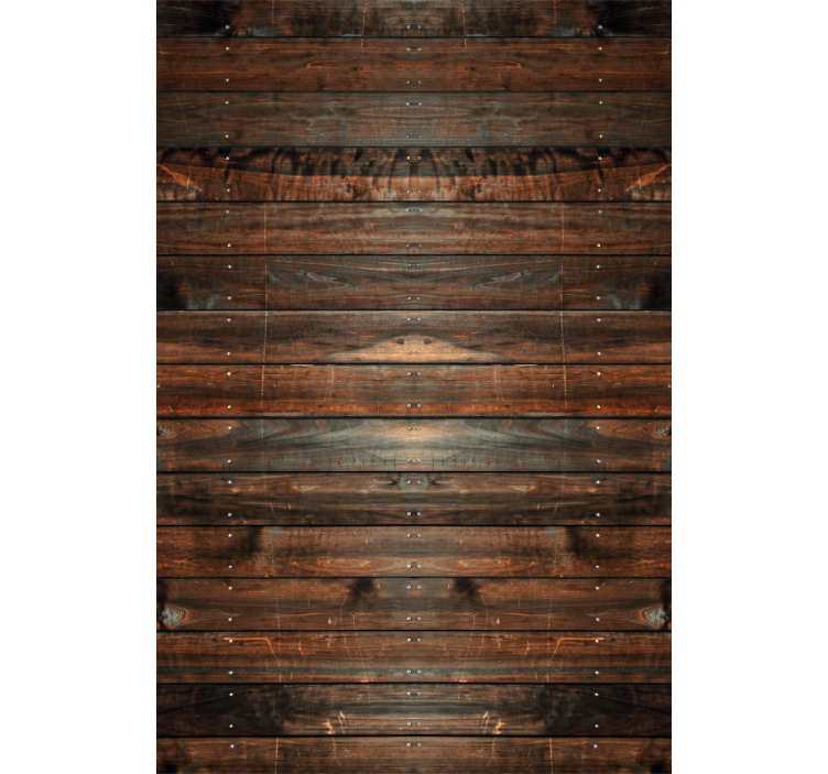 Wooden dark brown Rustic blind - TenStickers