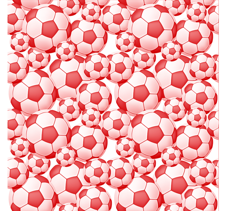 Red ball pattern Football blind - TenStickers