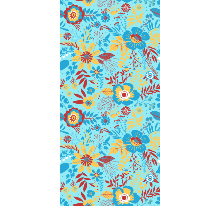 Spring flowers multicolour roller blind - TenStickers