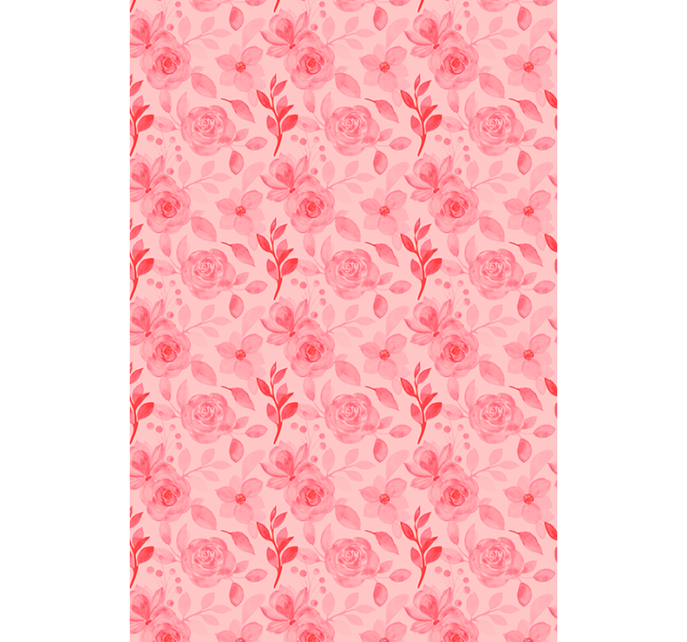 Romantic Rose Pattern floral roller blind - TenStickers