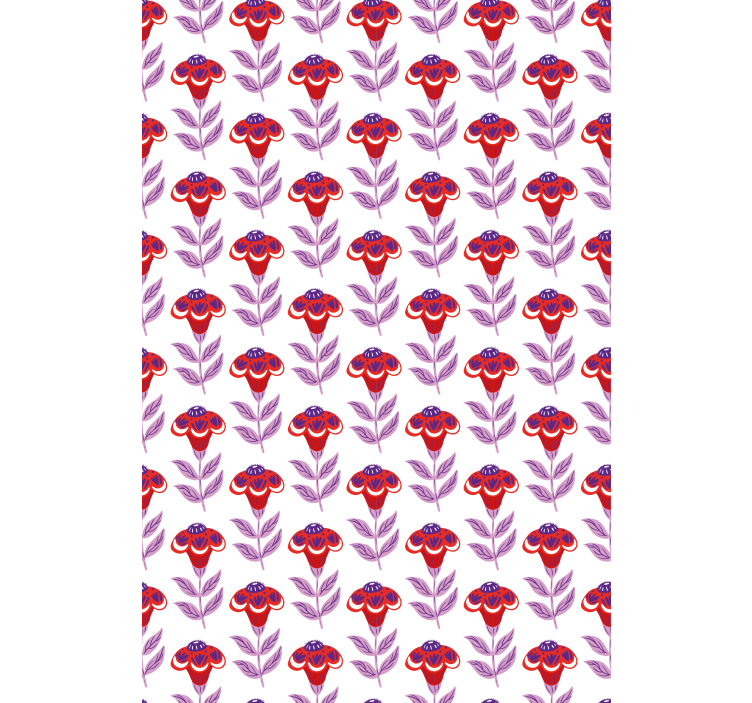 Vibrant Floral Theme blind flowers and plants - TenStickers