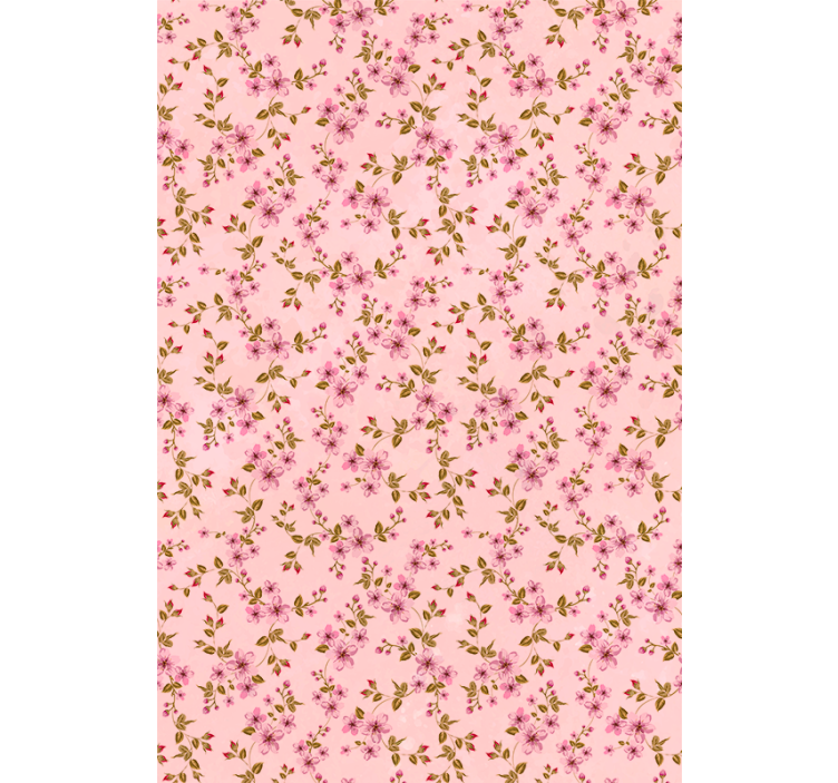 Watercolor pink flowers Flowers and plant blind - TenStickers
