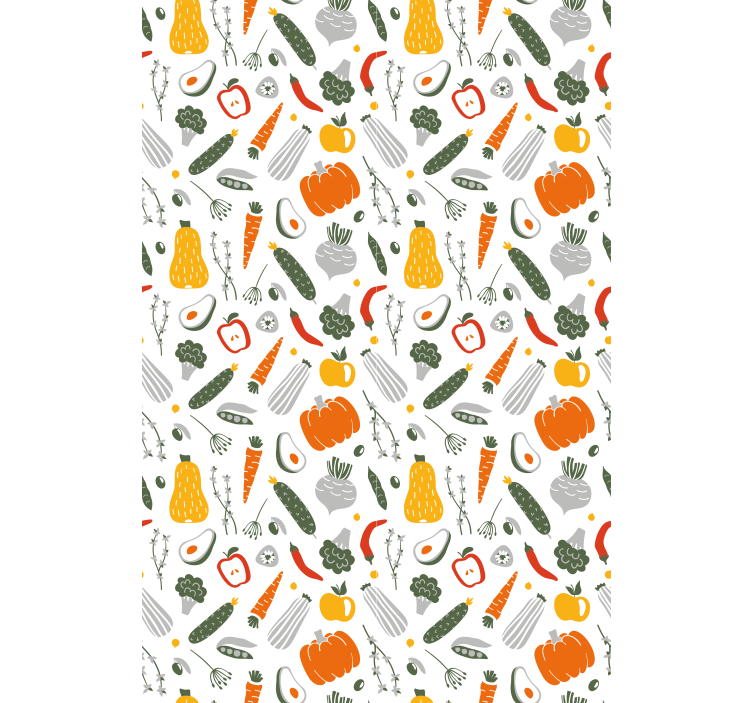 Colorful Vibrant Pattern blind fruit and vegetables - TenStickers