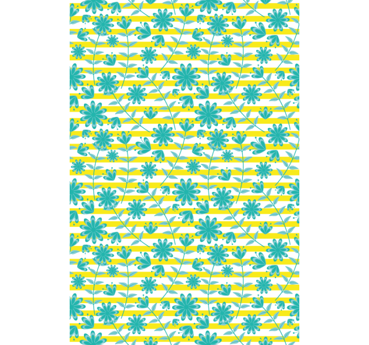 Bright stripe pattern blind flowers and plants - TenStickers