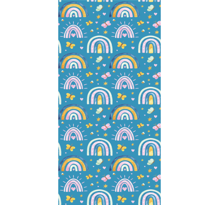 Rainbow butterflies design blind children - TenStickers