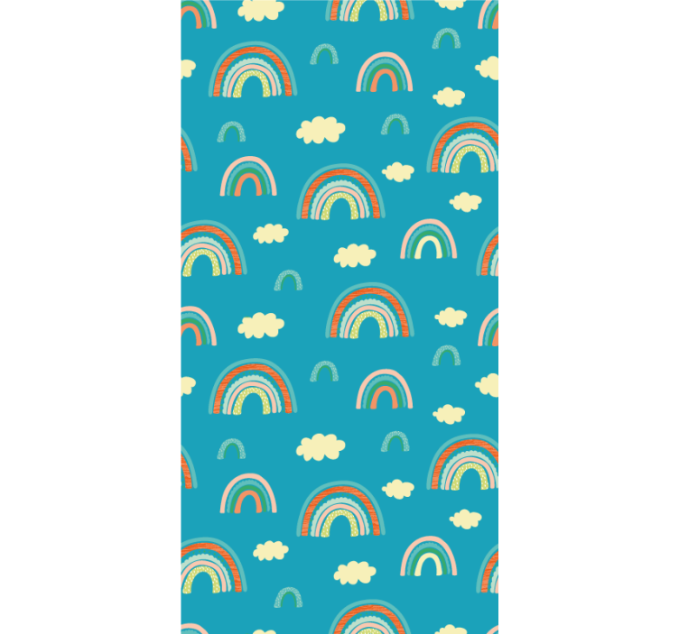 Lively rainbow motif blind children - TenStickers
