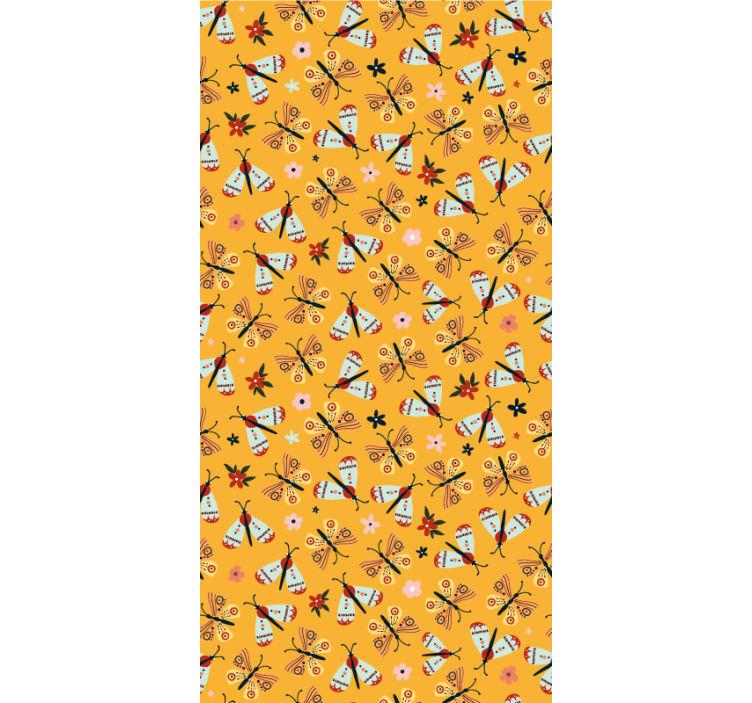 Yello traditional design butterflies blind - TenStickers