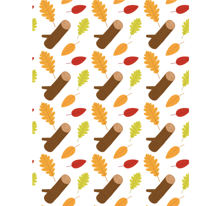 Autumn Leaves Pattern blind flowers and plants - TenStickers