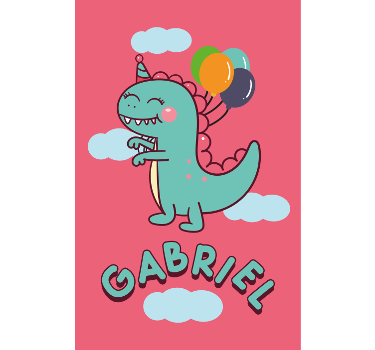 Green child t-rex Custom printed window shade - TenStickers