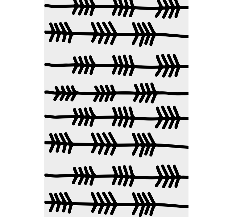 Black arrows pattern Nordic blind - TenStickers
