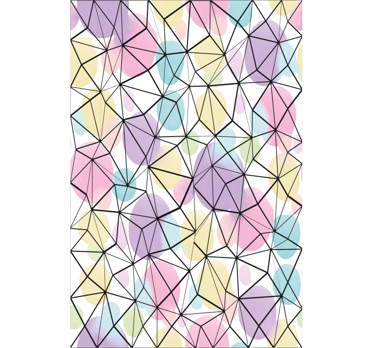 Geometric pastel shapes blind original - TenStickers