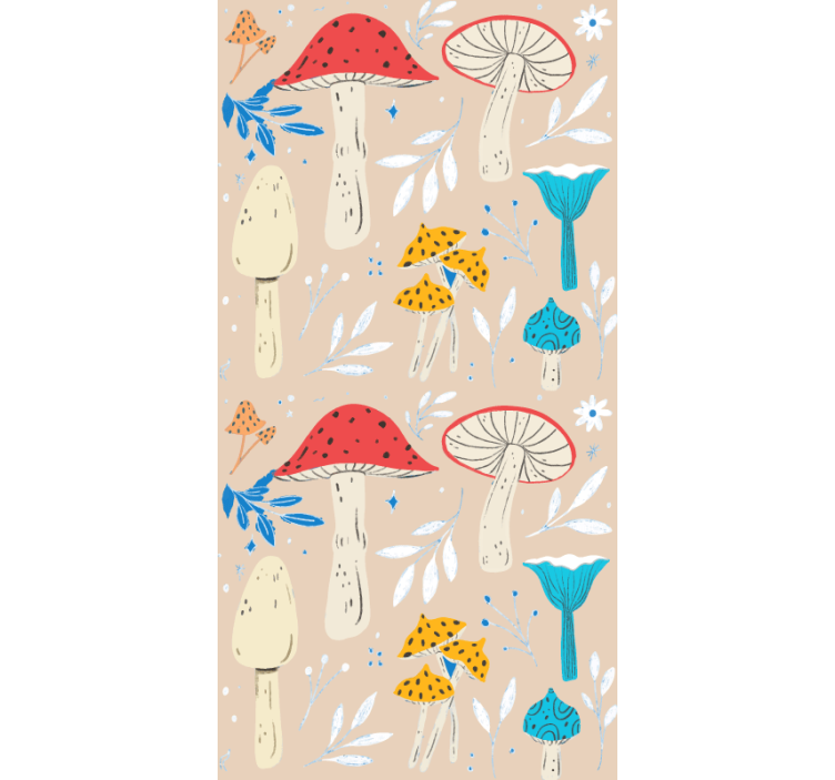 Stylized Fungi Illustration blind - TenStickers