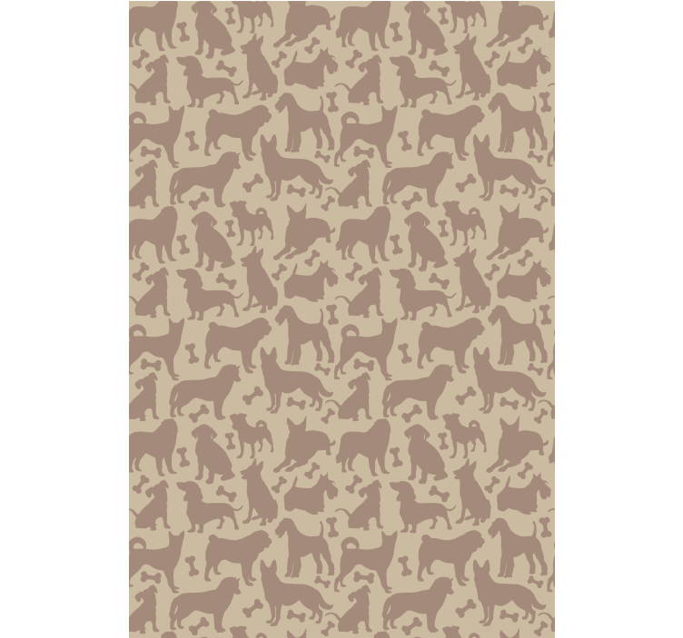 Dog Silhouettes Pattern animals blind - TenStickers