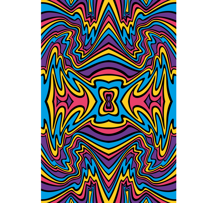 Vibrant abstract swirls blind - TenStickers