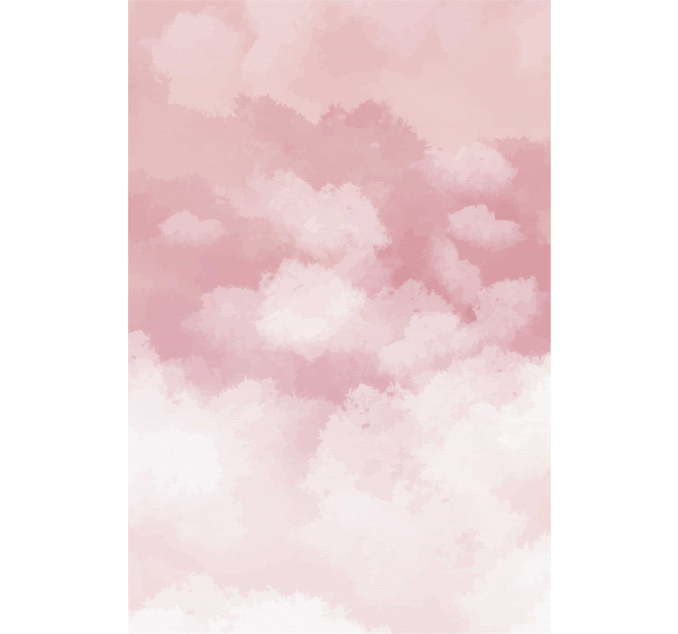 Soft aquarella pink cloud roller blind - TenStickers