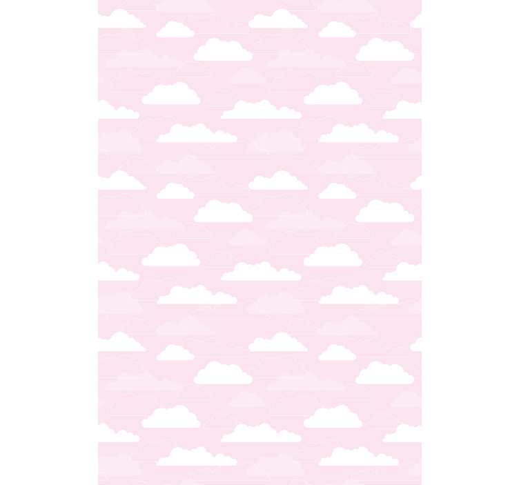Dreamy pink pattern cloud roller blind - TenStickers