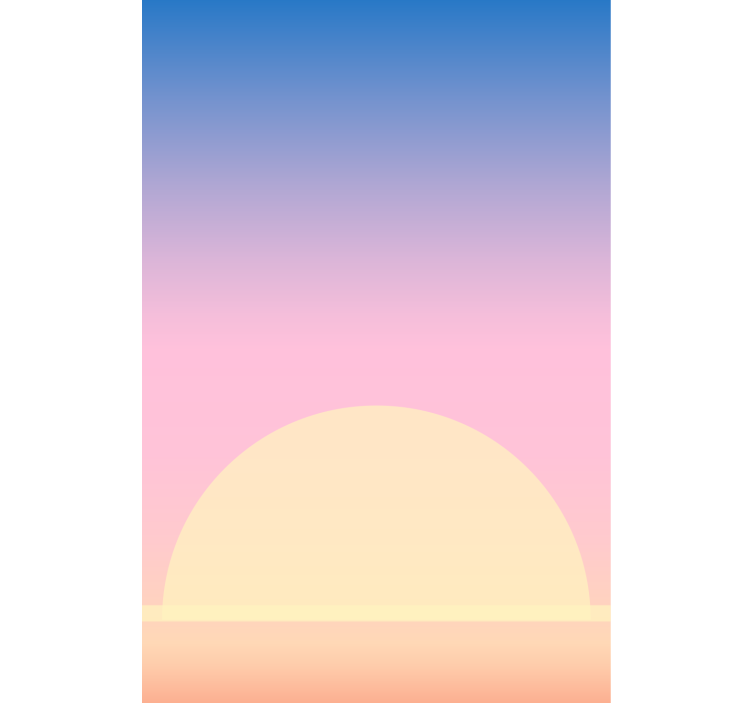 Sunset Horizon Design art deco blind - TenStickers