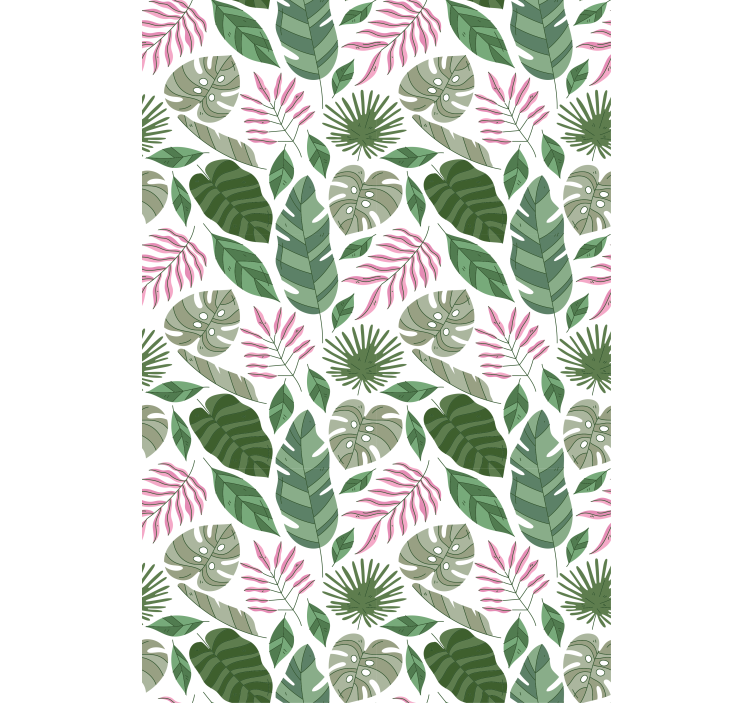 Tropical greenery theme living room blind - TenStickers