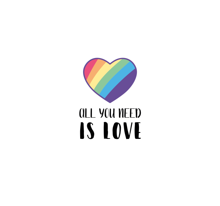 Social lgbt love symbol Other blind - TenStickers