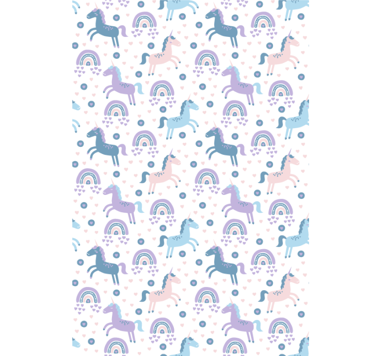 Blue unicorns and rainbows blind children - TenStickers