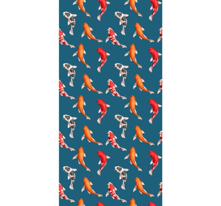 Koi Fish Pattern animals blind - TenStickers