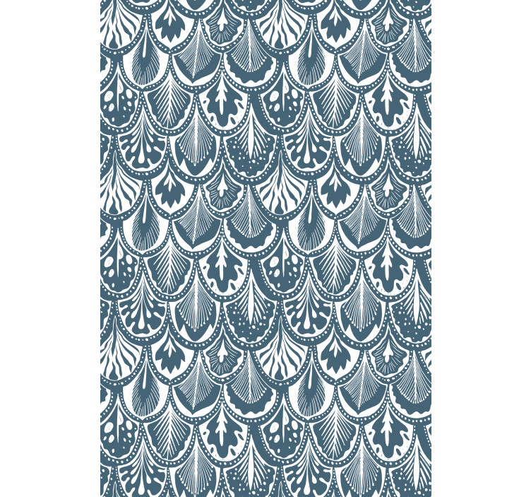 Leafy Pattern Design blind flowers and plants - TenStickers