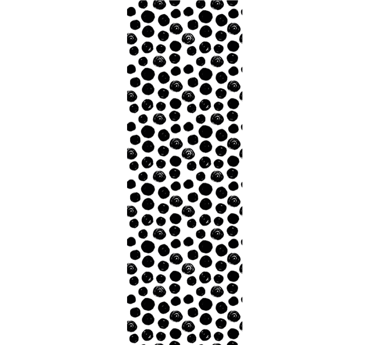 Dotted Black Patterns pattern roller blind - TenStickers