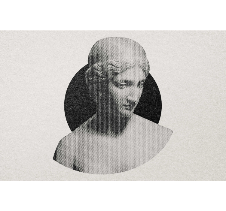 Traditional sculpture bust art deco blind - TenStickers