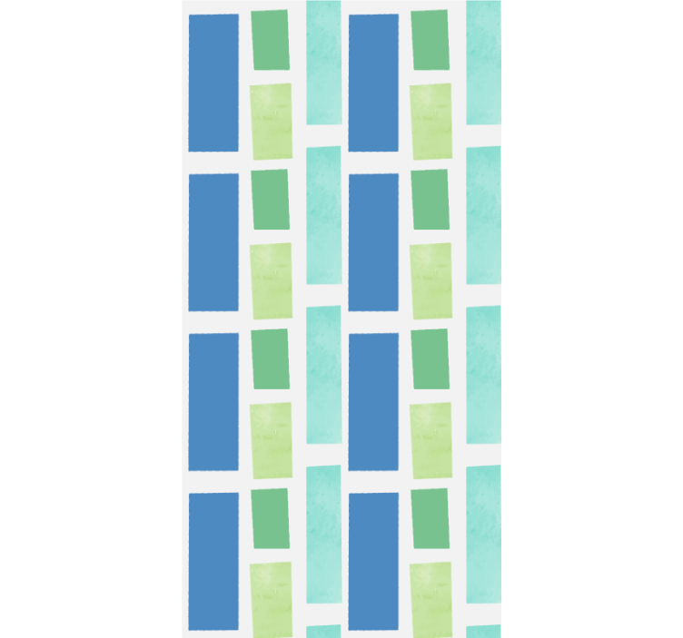 Pattern roller blind geometric block design - TenStickers