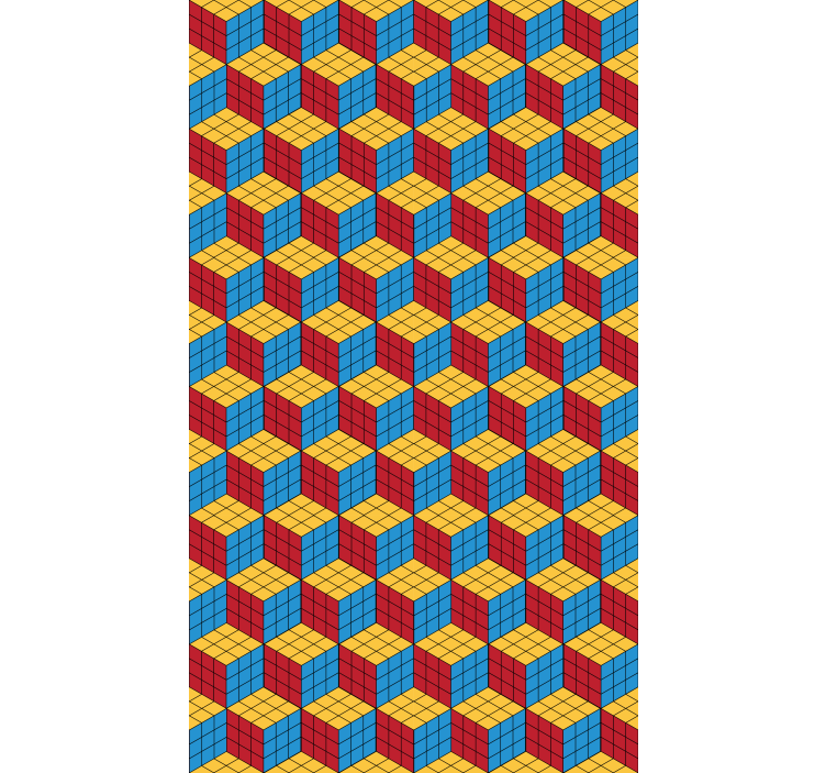 Colorful Cube Pattern blind geek - TenStickers