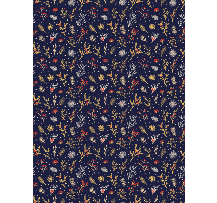 Floral Nature Pattern blind flowers and plants - TenStickers