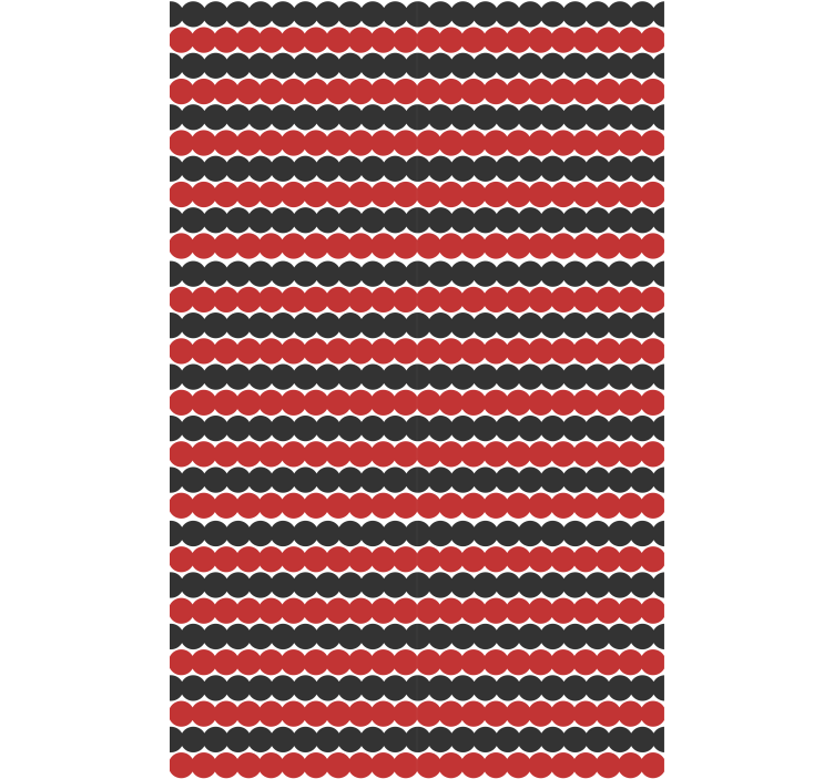 Red and black shapes pattern roller blind - TenStickers