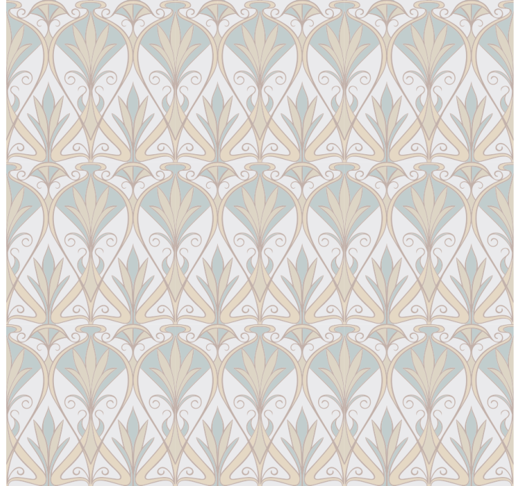 Grey plant motif elegant blind - TenStickers