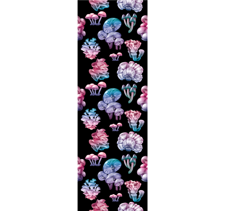 Set of magic mushrooms Blind painting - TenStickers