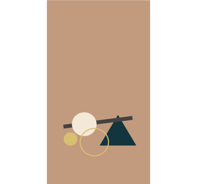 Geometric Shapes Balance modern blind - TenStickers