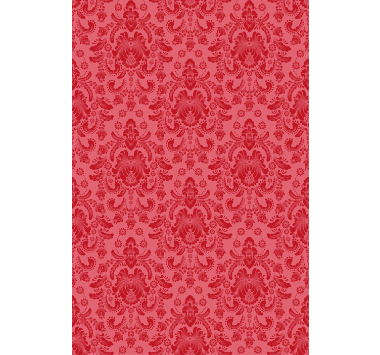 Red baroque motif classic blind - TenStickers