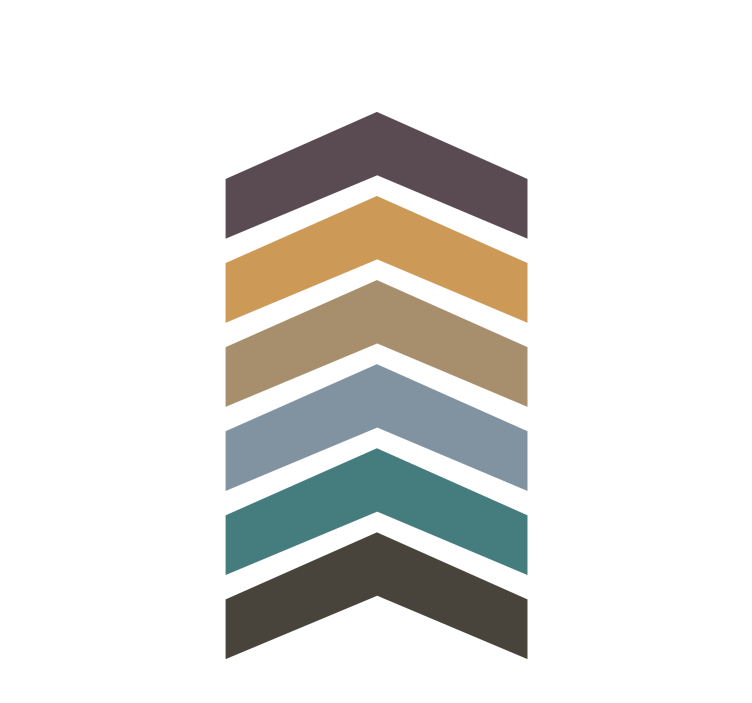 Chevron pattern layers modern blind - TenStickers